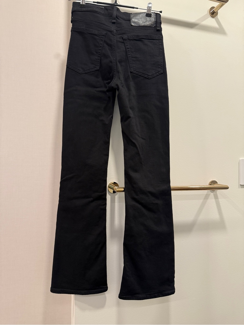 rag & bone Black Bootcut Jeans - Sleek Back Pocket Detail